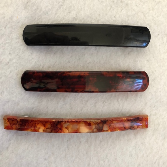 NWOT Set of 6 Large Barrettes and Pony Tail Holder - Picture 3 of 5